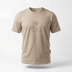 Beige T-shirt | Tone-on-tone Logo