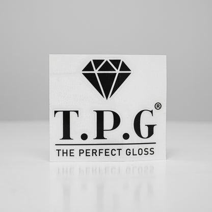 TPG Logo Decal – Black/White 100mm×90mm