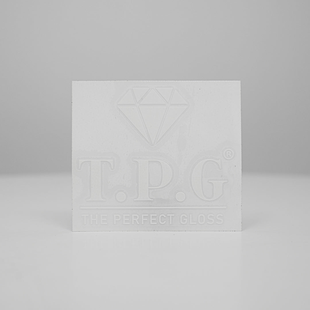 TPG Logo Decal – Black/White 100mm×90mm