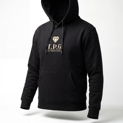 Hoodie TPG Black | Beige Logo