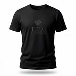Black T-shirt | Tone-on-tone Logo