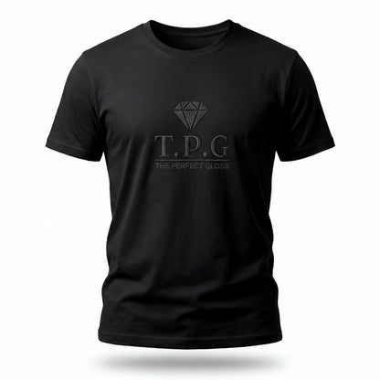Black T-shirt | Tone-on-tone Logo