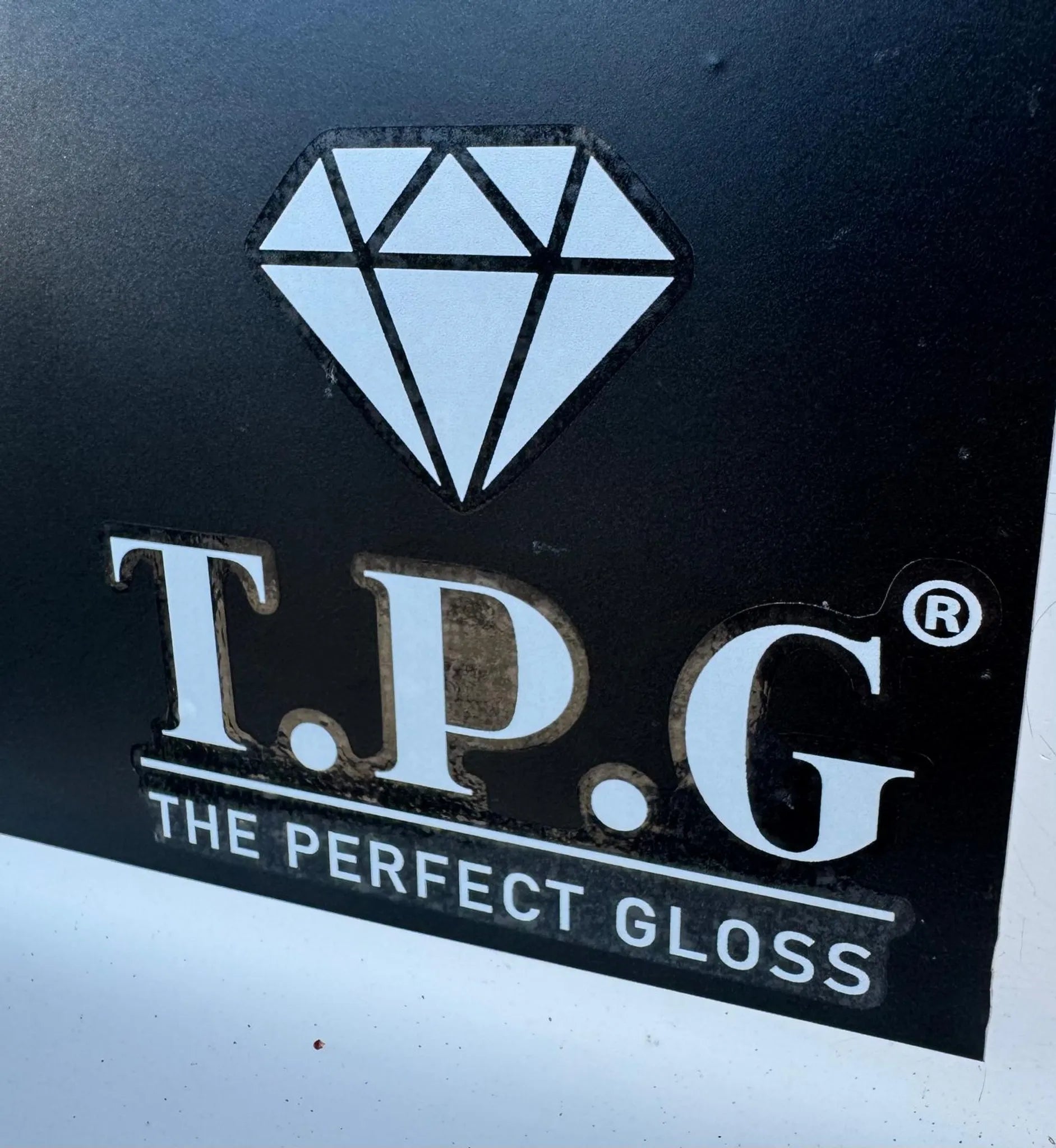 TPG Logo Decal – Black/White 100mm×90mm
