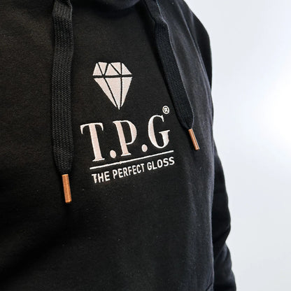 Hoodie TPG Black | Beige Logo